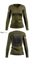 824 Base Defense Squadron Women's Long Sleeve V-neck Shirt - 3