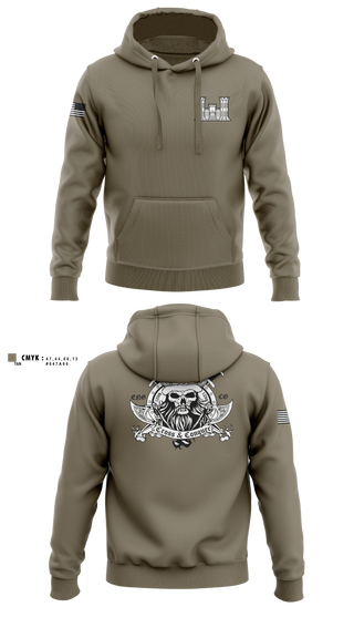Hoodie, 125 ENGINEER COMPANY, National Guard, Teamtime, Team time, sublimation, custom sports apparel, team uniforms, spirit wear, spiritwear, sports uniforms, custom shirts, team store, custom team store, fundraiser sports, apparel fundraiser