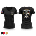 Long Beach Township Police Department Women's Short Sleeve V-neck Shirt - 1
