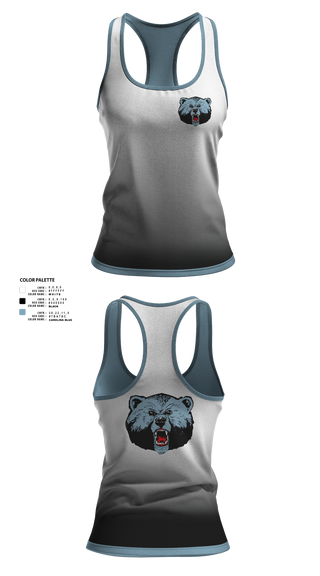 Womens Track Singlet, Livingstone College Blue Bears, Track & Field, Teamtime, Team time, sublimation, custom sports apparel, team uniforms, spirit wear, spiritwear, sports uniforms, custom shirts, team store, custom team store, fundraiser sports, apparel fundraiser
