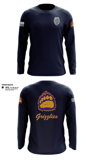 Long Sleeve Performance Shirt, Fowler Police Department, Police, Teamtime, Team time, sublimation, custom sports apparel, team uniforms, spirit wear, spiritwear, sports uniforms, custom shirts, team store, custom team store, fundraiser sports, apparel fundraiser