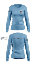 92 OG 52938588 Women's Long Sleeve V-neck Shirt - 4