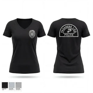Womens Short Sleeve Vneck Shirt, Pasadena I.S.D., Police, Teamtime, Team time, sublimation, custom sports apparel, team uniforms, spirit wear, spiritwear, sports uniforms, custom shirts, team store, custom team store, fundraiser sports, apparel fundraiser