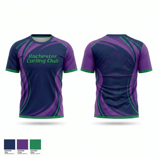 Short Sleeve Performance Shirt, Rochester Curling Club, Spirit Store, Teamtime, Team time, sublimation, custom sports apparel, team uniforms, spirit wear, spiritwear, sports uniforms, custom shirts, team store, custom team store, fundraiser sports, apparel fundraiser