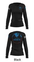 FAMILY AND MORALE, WELFARE AND RECREATION 29684136 Women's Long Sleeve V-neck Shirt - 37