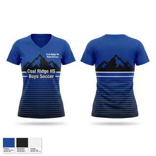 Womens Short Sleeve Vneck Shirt, Coal Ridge HS Boys Soccer, Men's Soccer, Teamtime, Team time, sublimation, custom sports apparel, team uniforms, spirit wear, spiritwear, sports uniforms, custom shirts, team store, custom team store, fundraiser sports, apparel fundraiser