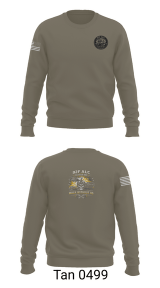 Crew Neck Sweatshirt, 92F ALC, National Guard, Teamtime, Team time, sublimation, custom sports apparel, team uniforms, spirit wear, spiritwear, sports uniforms, custom shirts, team store, custom team store, fundraiser sports, apparel fundraiser