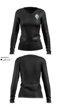 Bassick High School Women's Long Sleeve V-neck Shirt - 21