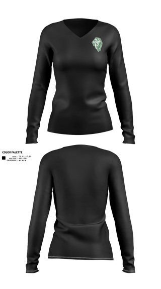 Womens Long Sleeve Vneck Shirt, Bassick High School, Men's Basketball, Teamtime, Team time, sublimation, custom sports apparel, team uniforms, spirit wear, spiritwear, sports uniforms, custom shirts, team store, custom team store, fundraiser sports, apparel fundraiser