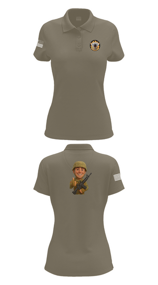 Womens Short Sleeve Performance Polo, 2-69 GCo, Army, Teamtime, Team time, sublimation, custom sports apparel, team uniforms, spirit wear, spiritwear, sports uniforms, custom shirts, team store, custom team store, fundraiser sports, apparel fundraiser