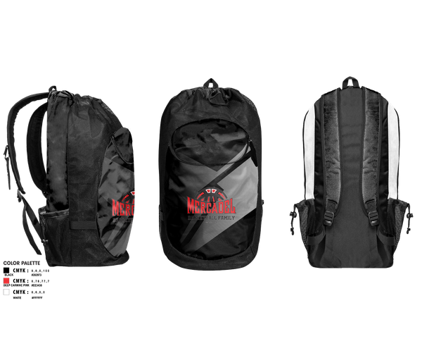 Gear Bag, Mercadel Basketball, Men's Basketball, Teamtime, Team time, sublimation, custom sports apparel, team uniforms, spirit wear, spiritwear, sports uniforms, custom shirts, team store, custom team store, fundraiser sports, apparel fundraiser