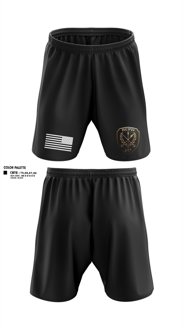 Athletic Shorts With Pockets, Redwood City PD SRT, Police, Teamtime, Team time, sublimation, custom sports apparel, team uniforms, spirit wear, spiritwear, sports uniforms, custom shirts, team store, custom team store, fundraiser sports, apparel fundraiser