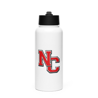 North Clay Junior High School Cheer 72111968 Stainless Steel Water Bottle with a Straw Lid