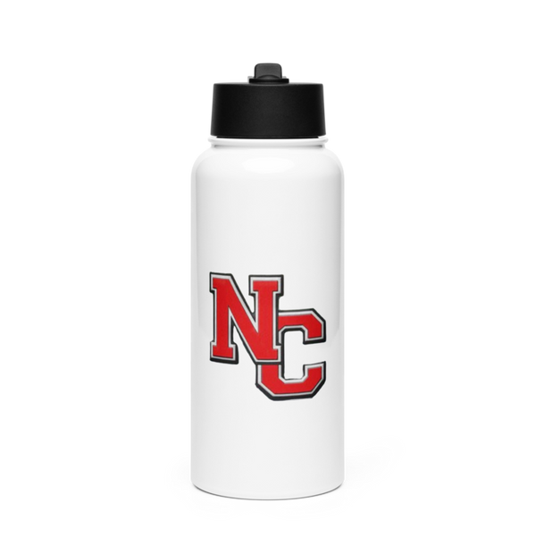 North Clay Junior High School Cheer 72111968 Stainless Steel Water Bottle with a Straw Lid
