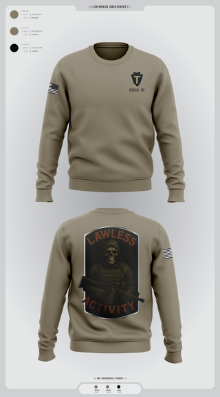 Crew Neck Sweatshirt, Oscar Co, , Teamtime, Team time, sublimation, custom sports apparel, team uniforms, spirit wear, spiritwear, sports uniforms, custom shirts, team store, custom team store, fundraiser sports, apparel fundraiser