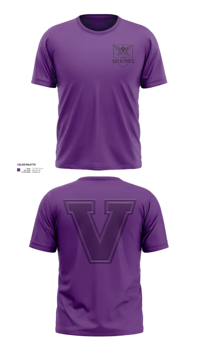 Eastern Iowa Valkyries 58143159 Short Sleeve Performance Shirt - 22