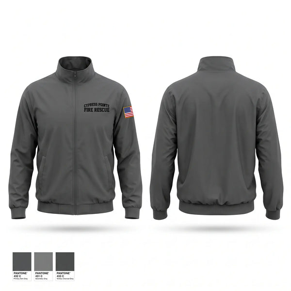 Windbreaker, Cypress Pointe Fire & Rescue, Fire Department, Teamtime, Team time, sublimation, custom sports apparel, team uniforms, spirit wear, spiritwear, sports uniforms, custom shirts, team store, custom team store, fundraiser sports, apparel fundraiser