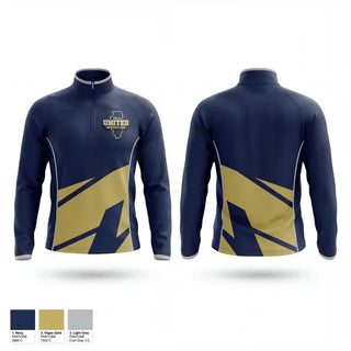Quarter Zip Jacket, Illinois United (ISVI Co-op), Wrestling, Teamtime, Team time, sublimation, custom sports apparel, team uniforms, spirit wear, spiritwear, sports uniforms, custom shirts, team store, custom team store, fundraiser sports, apparel fundraiser