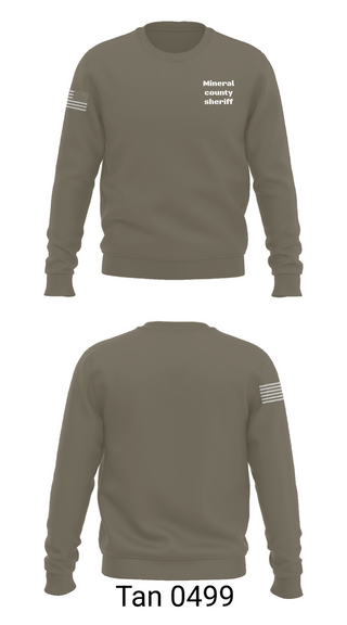 Crew Neck Sweatshirt, Mineral county sheriff, Police, Teamtime, Team time, sublimation, custom sports apparel, team uniforms, spirit wear, spiritwear, sports uniforms, custom shirts, team store, custom team store, fundraiser sports, apparel fundraiser