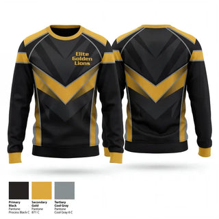 Crew Neck Sweatshirt, Elite Golden Lions, , Teamtime, Team time, sublimation, custom sports apparel, team uniforms, spirit wear, spiritwear, sports uniforms, custom shirts, team store, custom team store, fundraiser sports, apparel fundraiser