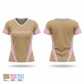 CheerTuck 74637694 Women's Short Sleeve V-neck Shirt - 1