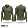 Long County Narcotics Women's Long Sleeve V-neck Shirt - 1