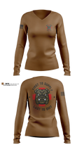 384th Medical Logistics Company Women's Long Sleeve V-neck Shirt - 2