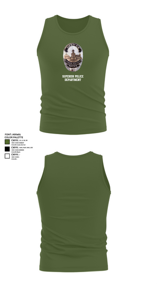 Tank Top, Superior Police Department, , Teamtime, Team time, sublimation, custom sports apparel, team uniforms, spirit wear, spiritwear, sports uniforms, custom shirts, team store, custom team store, fundraiser sports, apparel fundraiser