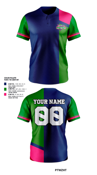 Full Button Softball Jersey, Frenzy, Softball, Teamtime, Team time, sublimation, custom sports apparel, team uniforms, spirit wear, spiritwear, sports uniforms, custom shirts, team store, custom team store, fundraiser sports, apparel fundraiser