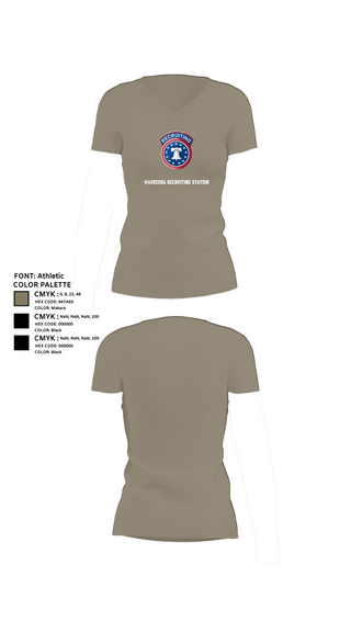 Womens Short Sleeve Vneck Shirt, Waukesha recruiting station, Army, Teamtime, Team time, sublimation, custom sports apparel, team uniforms, spirit wear, spiritwear, sports uniforms, custom shirts, team store, custom team store, fundraiser sports, apparel fundraiser