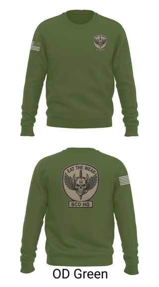 Crew Neck Sweatshirt, 112th Signal Battalion Bravo Company, , Teamtime, Team time, sublimation, custom sports apparel, team uniforms, spirit wear, spiritwear, sports uniforms, custom shirts, team store, custom team store, fundraiser sports, apparel fundraiser