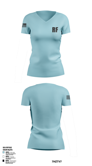 Womens Short Sleeve Vneck Shirt, RF, , Teamtime, Team time, sublimation, custom sports apparel, team uniforms, spirit wear, spiritwear, sports uniforms, custom shirts, team store, custom team store, fundraiser sports, apparel fundraiser