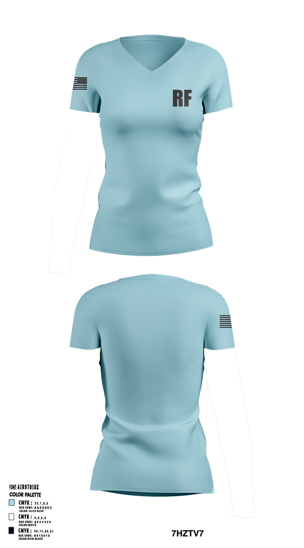 Womens Short Sleeve Vneck Shirt, RF, , Teamtime, Team time, sublimation, custom sports apparel, team uniforms, spirit wear, spiritwear, sports uniforms, custom shirts, team store, custom team store, fundraiser sports, apparel fundraiser