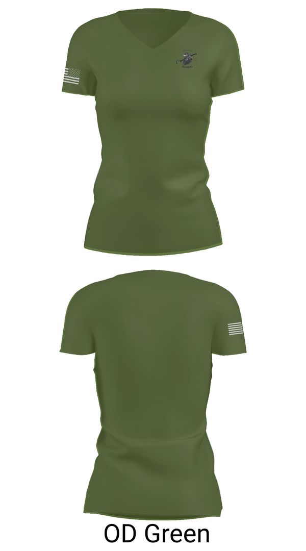 Womens Short Sleeve Vneck Shirt, 984 MP CO 2nd Platoon, , Teamtime, Team time, sublimation, custom sports apparel, team uniforms, spirit wear, spiritwear, sports uniforms, custom shirts, team store, custom team store, fundraiser sports, apparel fundraiser