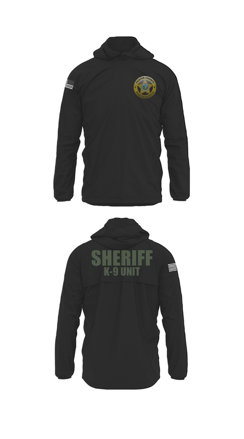 Windbreaker, Pender County Sheriff’s Office K9, Police, Teamtime, Team time, sublimation, custom sports apparel, team uniforms, spirit wear, spiritwear, sports uniforms, custom shirts, team store, custom team store, fundraiser sports, apparel fundraiser