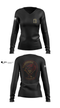 411Th CBRN 48851239 Women's Long Sleeve V-neck Shirt - 3