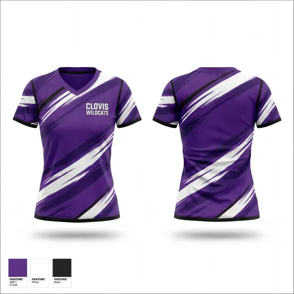 Womens Short Sleeve Vneck Shirt, Clovis wildcats, Baseball, Teamtime, Team time, sublimation, custom sports apparel, team uniforms, spirit wear, spiritwear, sports uniforms, custom shirts, team store, custom team store, fundraiser sports, apparel fundraiser