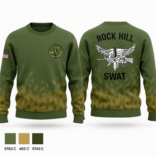 Crew Neck Sweatshirt, Rock Hill SWAT, Police, Teamtime, Team time, sublimation, custom sports apparel, team uniforms, spirit wear, spiritwear, sports uniforms, custom shirts, team store, custom team store, fundraiser sports, apparel fundraiser