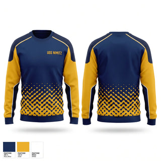 Crew Neck Sweatshirt, USS NIMITZ, Men's Soccer, Teamtime, Team time, sublimation, custom sports apparel, team uniforms, spirit wear, spiritwear, sports uniforms, custom shirts, team store, custom team store, fundraiser sports, apparel fundraiser