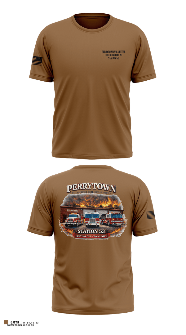 Short Sleeve Performance Shirt, Perrytown Volunteer Fire Department, Fire Department, Teamtime, Team time, sublimation, custom sports apparel, team uniforms, spirit wear, spiritwear, sports uniforms, custom shirts, team store, custom team store, fundraiser sports, apparel fundraiser
