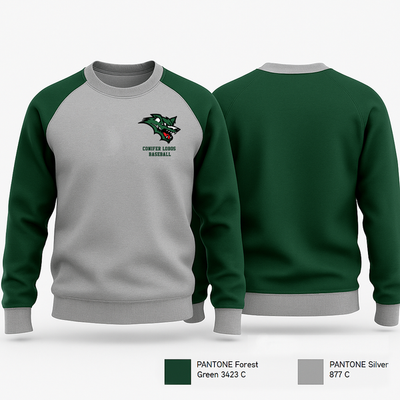 Conifer Lobos Baseball 33151461 Crew Neck Sweatshirt - 41