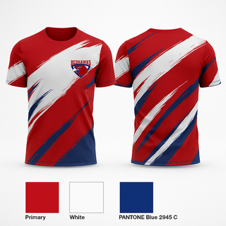Short Sleeve Performance Shirt, Touchet Redhawks Basketball, Men's Basketball, Teamtime, Team time, sublimation, custom sports apparel, team uniforms, spirit wear, spiritwear, sports uniforms, custom shirts, team store, custom team store, fundraiser sports, apparel fundraiser