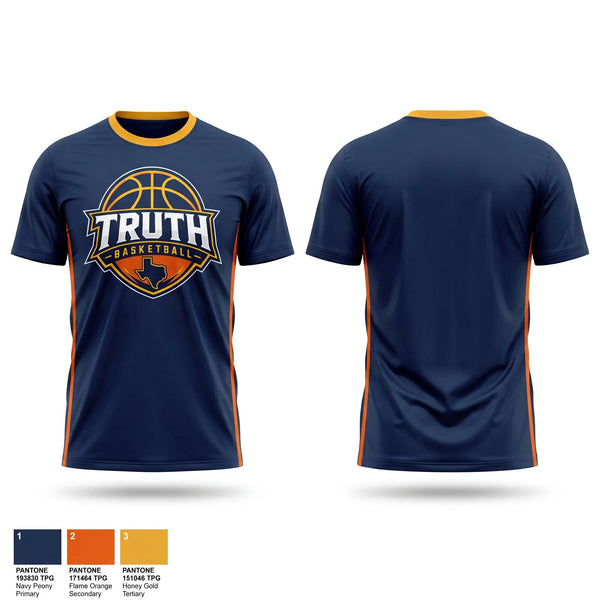 Short Sleeve Performance Shirt, Truth Basketball, Women's Basketball, Teamtime, Team time, sublimation, custom sports apparel, team uniforms, spirit wear, spiritwear, sports uniforms, custom shirts, team store, custom team store, fundraiser sports, apparel fundraiser