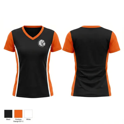 Apache Warriors 85657193 Women's Short Sleeve V-neck Shirt - 1