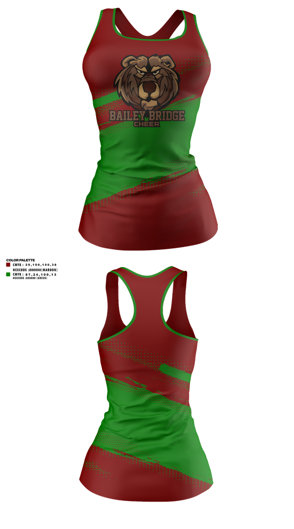 Tank Top, Bailey Bridge Middle School Cheer, Cheer, Teamtime, Team time, sublimation, custom sports apparel, team uniforms, spirit wear, spiritwear, sports uniforms, custom shirts, team store, custom team store, fundraiser sports, apparel fundraiser