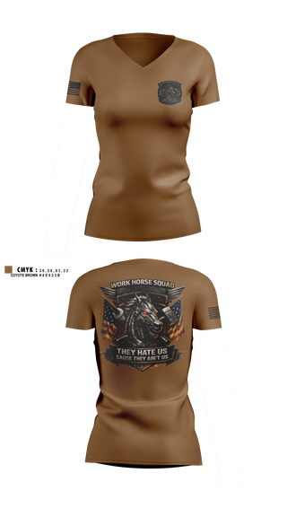 Womens Short Sleeve Vneck Shirt, 62 FMT, Army, Teamtime, Team time, sublimation, custom sports apparel, team uniforms, spirit wear, spiritwear, sports uniforms, custom shirts, team store, custom team store, fundraiser sports, apparel fundraiser