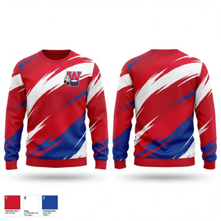 Crew Neck Sweatshirt, West High School Track & Field, Track & Field, Teamtime, Team time, sublimation, custom sports apparel, team uniforms, spirit wear, spiritwear, sports uniforms, custom shirts, team store, custom team store, fundraiser sports, apparel fundraiser