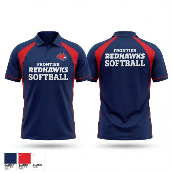 Short Sleeve Performance Polo, Frontier Regional School Softball, Softball, Teamtime, Team time, sublimation, custom sports apparel, team uniforms, spirit wear, spiritwear, sports uniforms, custom shirts, team store, custom team store, fundraiser sports, apparel fundraiser