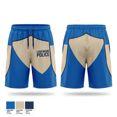 Athletic Shorts With Pockets, Lakewood Police, Police, Teamtime, Team time, sublimation, custom sports apparel, team uniforms, spirit wear, spiritwear, sports uniforms, custom shirts, team store, custom team store, fundraiser sports, apparel fundraiser