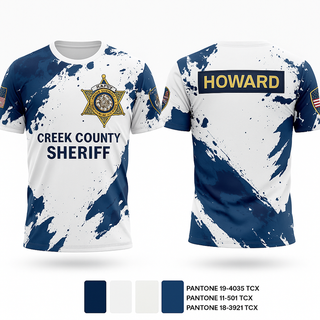 Short Sleeve Performance Shirt, Creek County Sheriff, Police, Teamtime, Team time, sublimation, custom sports apparel, team uniforms, spirit wear, spiritwear, sports uniforms, custom shirts, team store, custom team store, fundraiser sports, apparel fundraiser